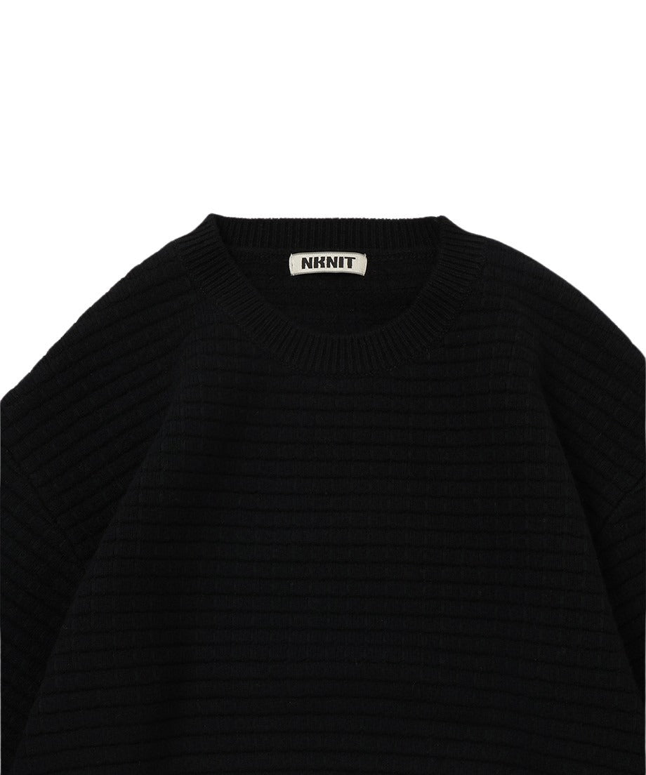 waffle KNIT 2way dress_8