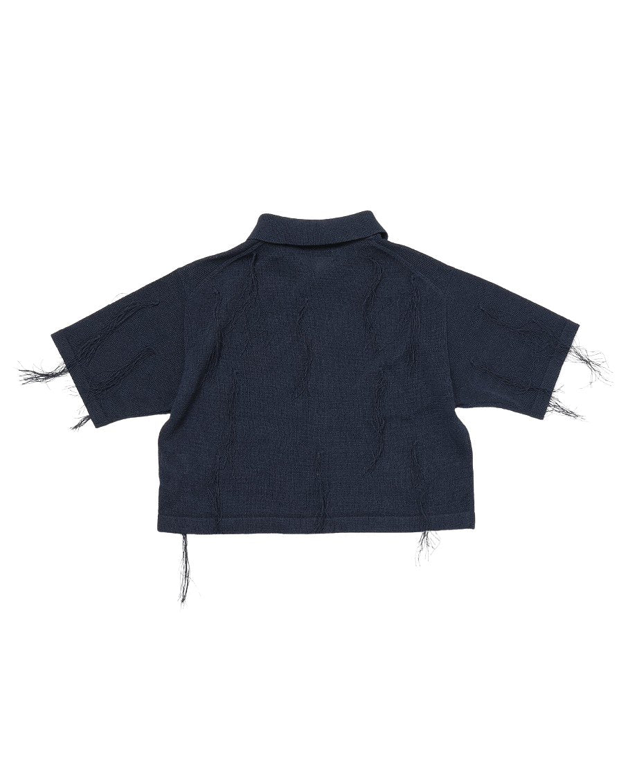 paper mix fringe KNIT shirts_13
