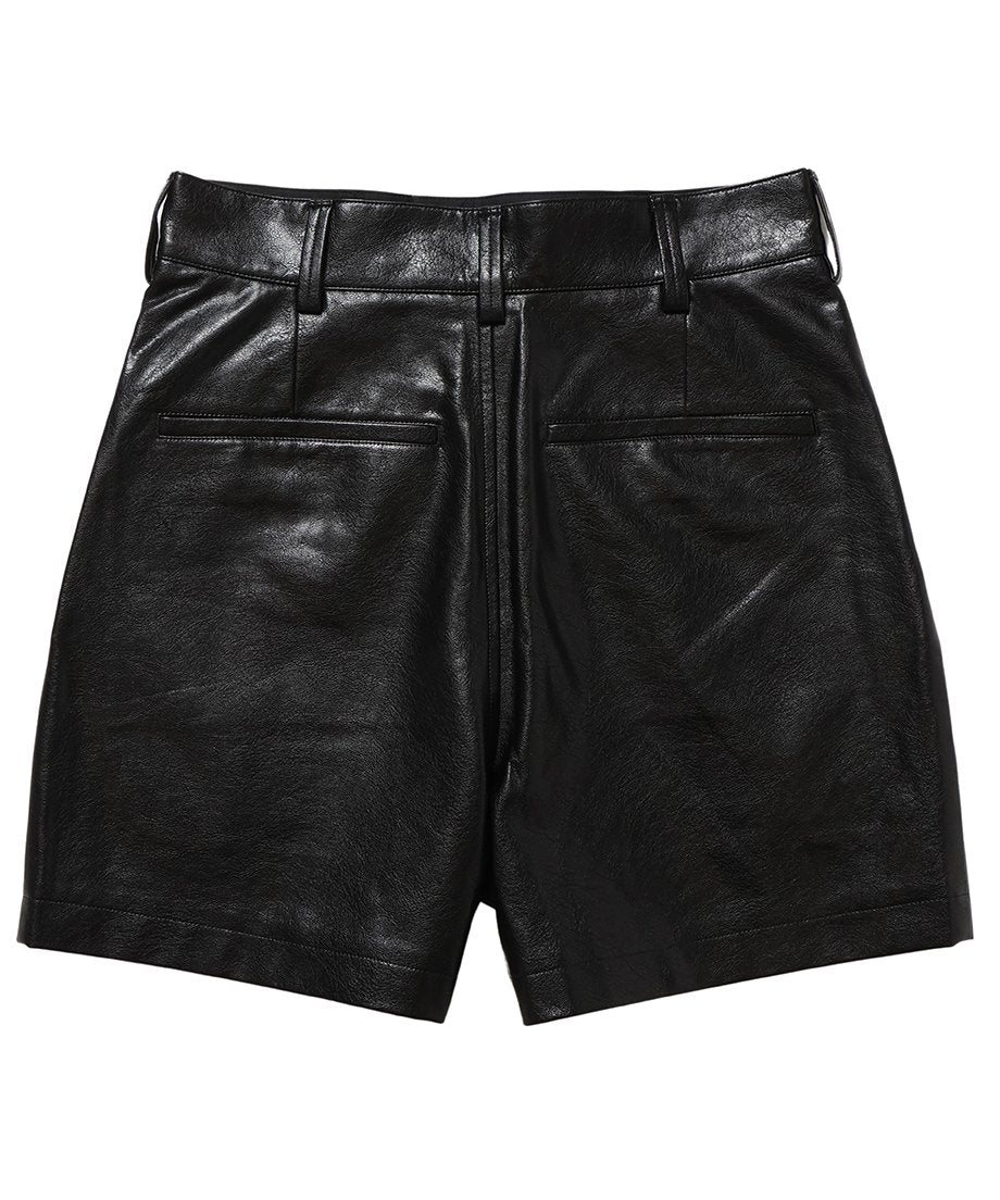 vegan leather short pants_12