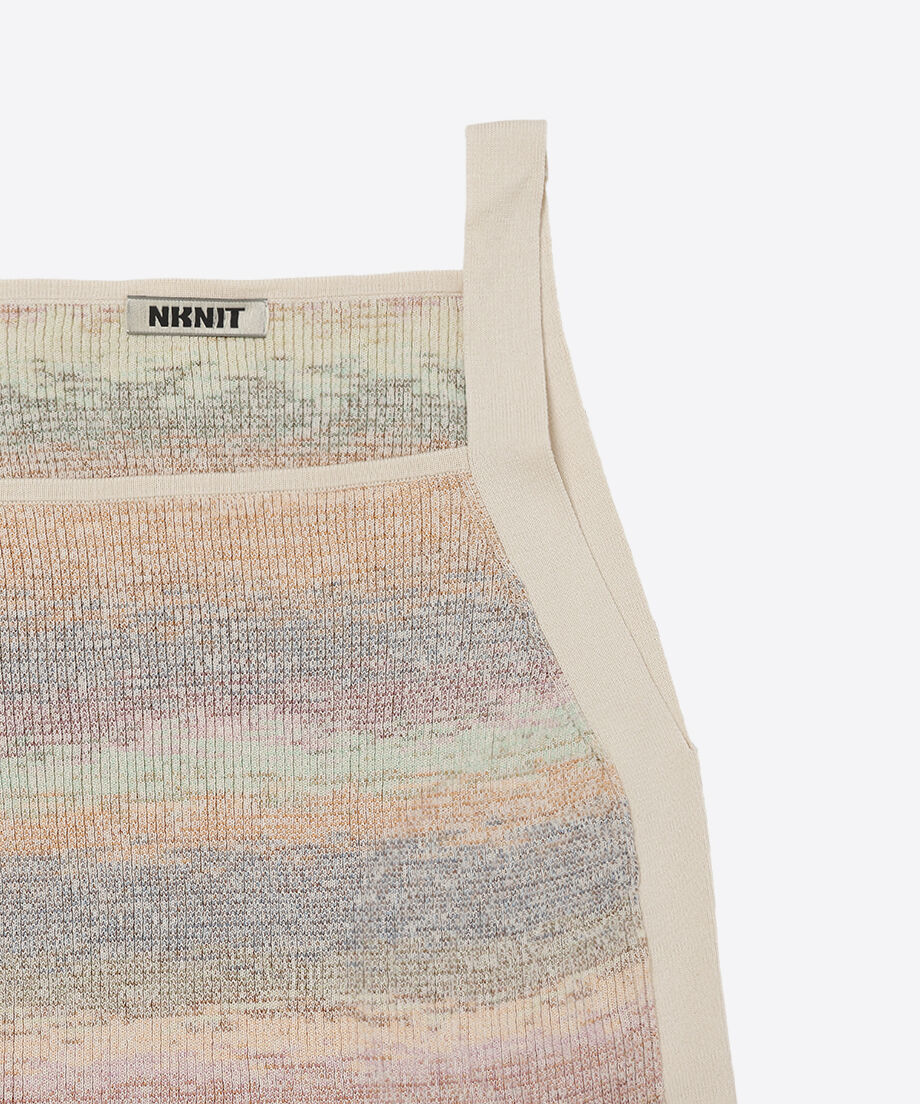 cotton rib square knit tank top_7