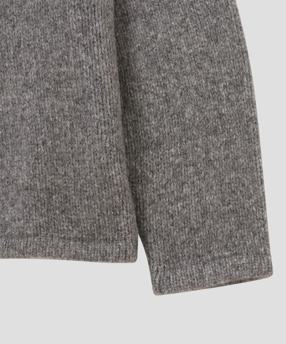 camel mix hooded KNIT_10