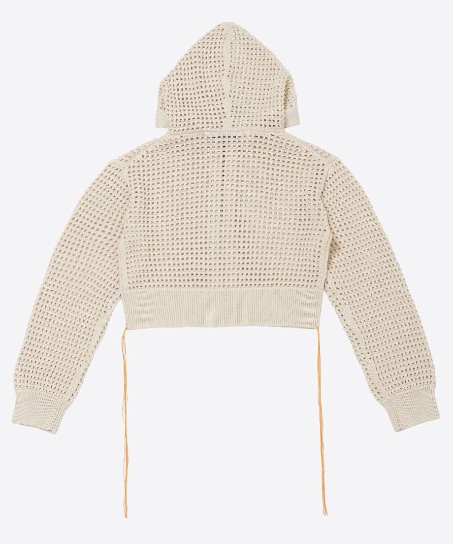 short mesh knit zip foodie_7