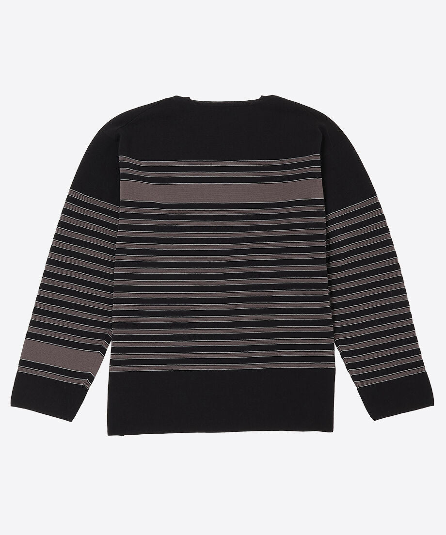 cotton nylon striped knit_9