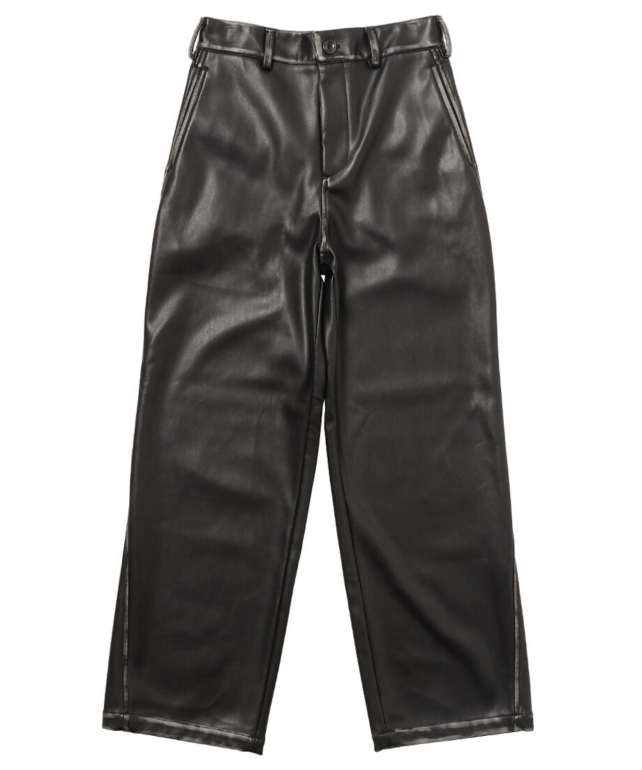 vegan leather high-rise pants_4
