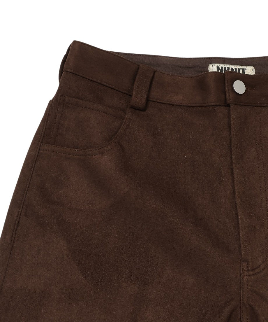 suede half pants_8