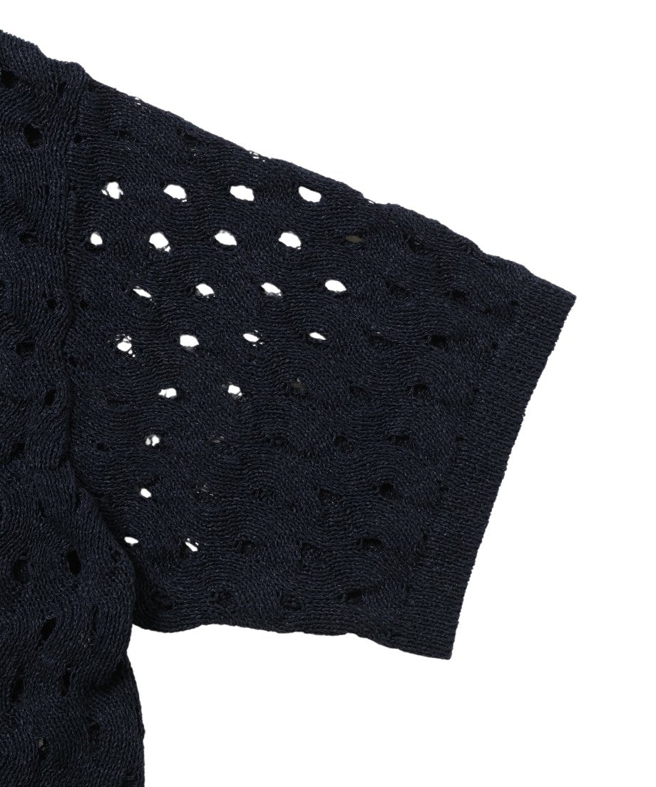 wave pattern KNIT shirt_12