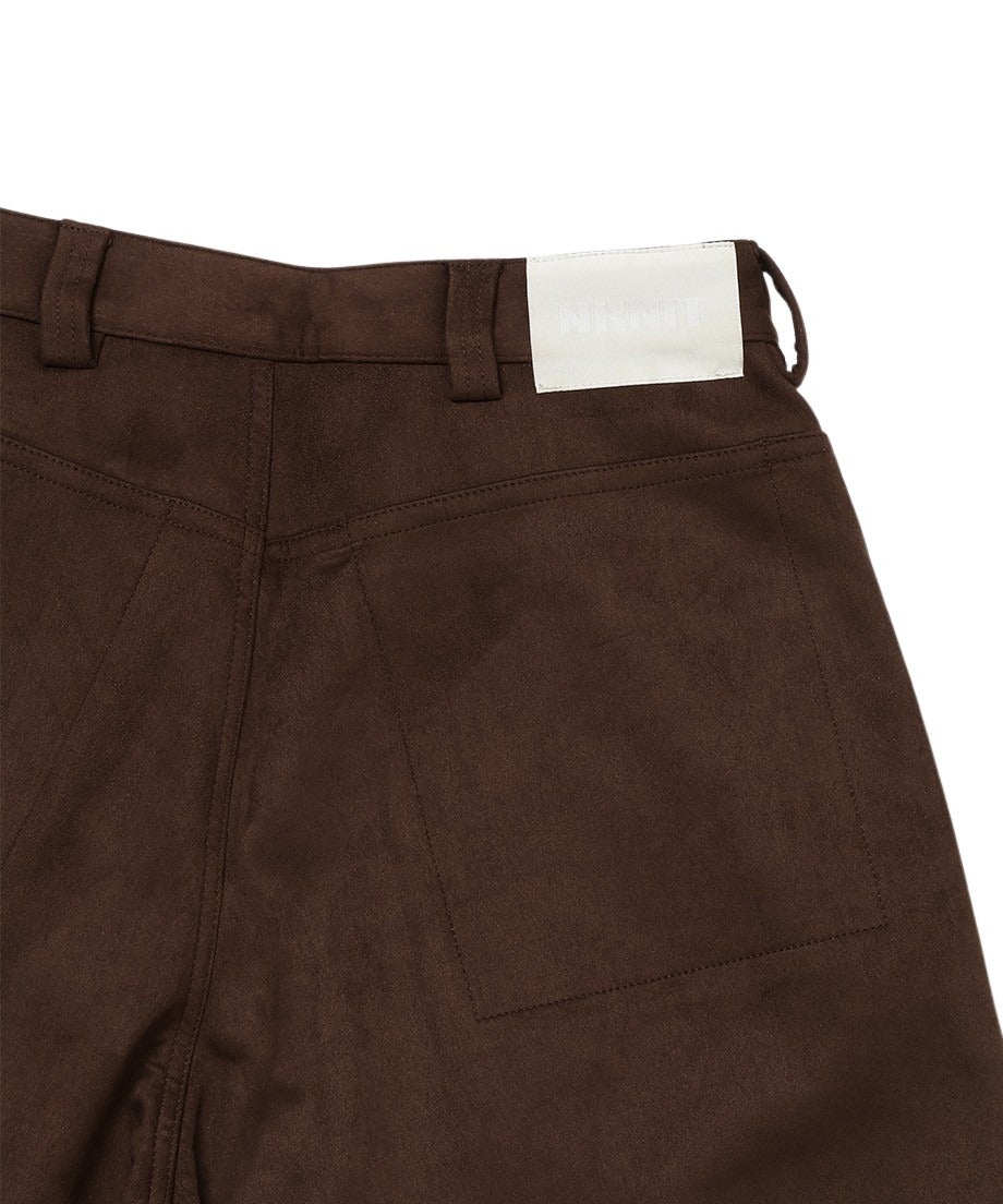 suede half pants_9