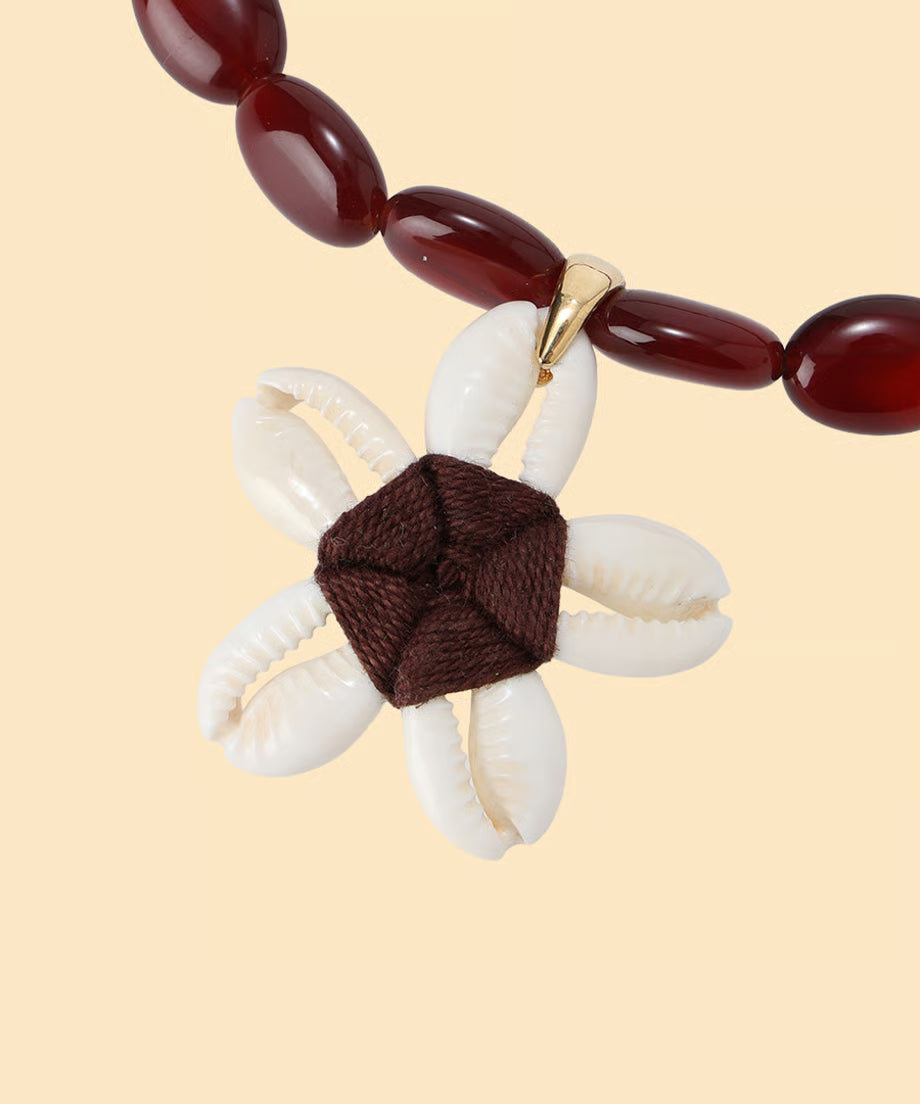 flower shell necklace