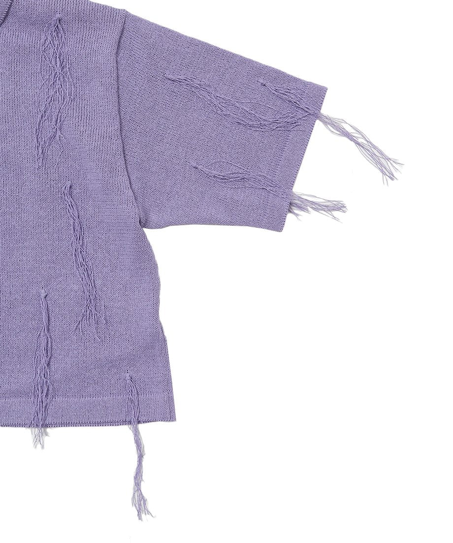 paper mix fringe KNIT shirts_15