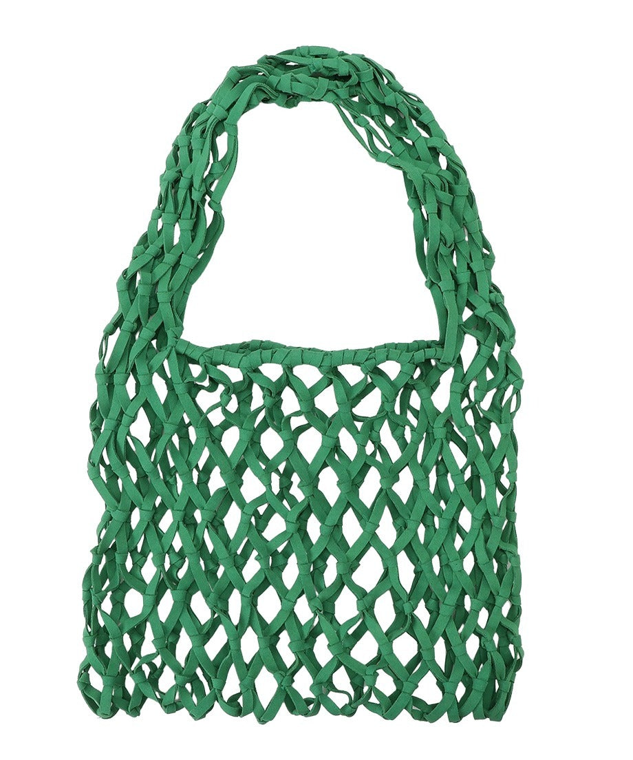 suede macrame bag 【large】_17