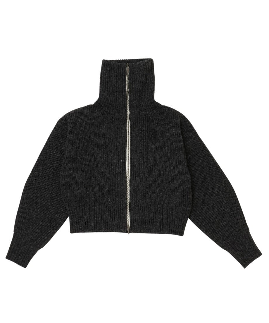 zipper double collar KNIT_5