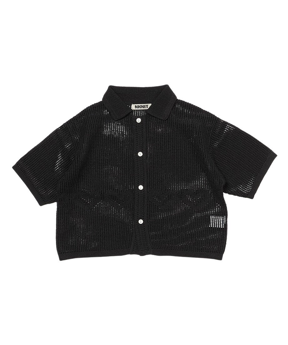 mesh ♡KNIT shirt_4