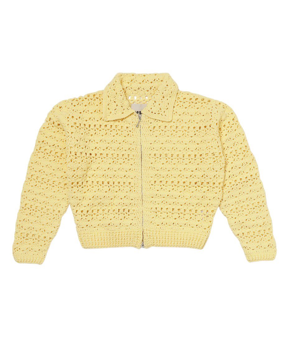 crochet KNIT zip cardigan_7