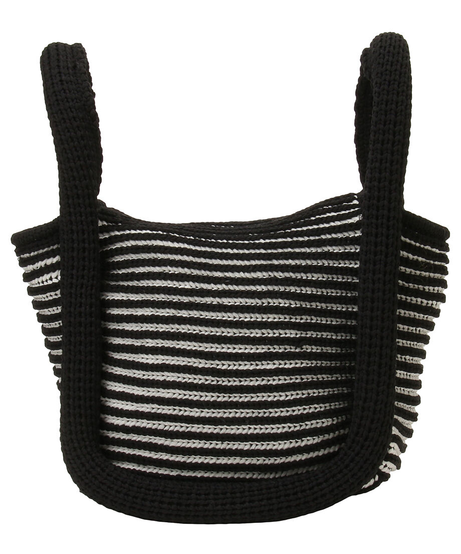 sponge striped hand bag_8