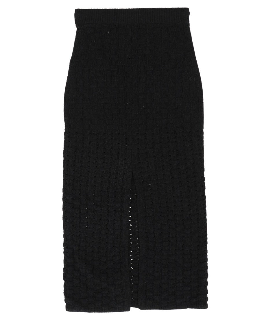 bouclé KNIT king skirt_8