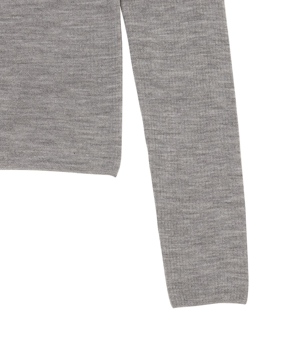 sheer wool henley neck KNIT_11