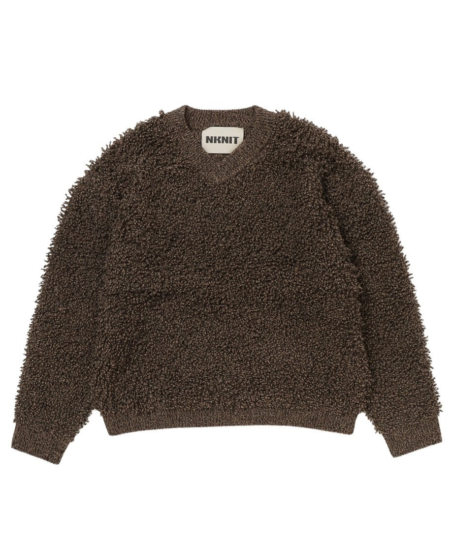 mop mix color v-neck KNIT_5