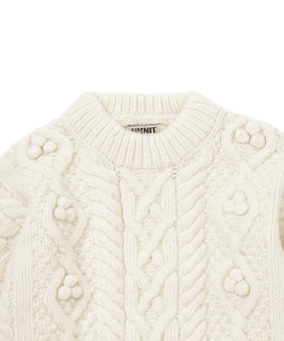 bubble cable hand KNIT_8