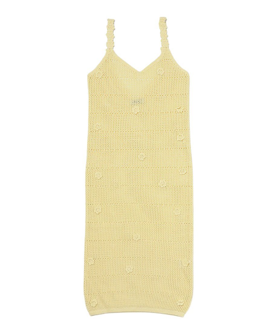 flower motif KNIT dress_3