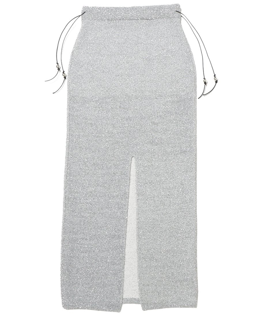 dry shaggy KNIT long skirt_18