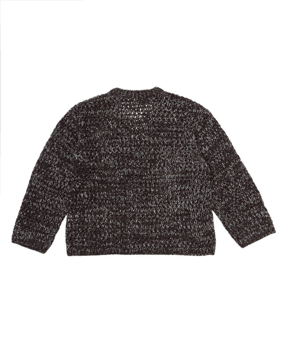 mix color lace up KNIT_14