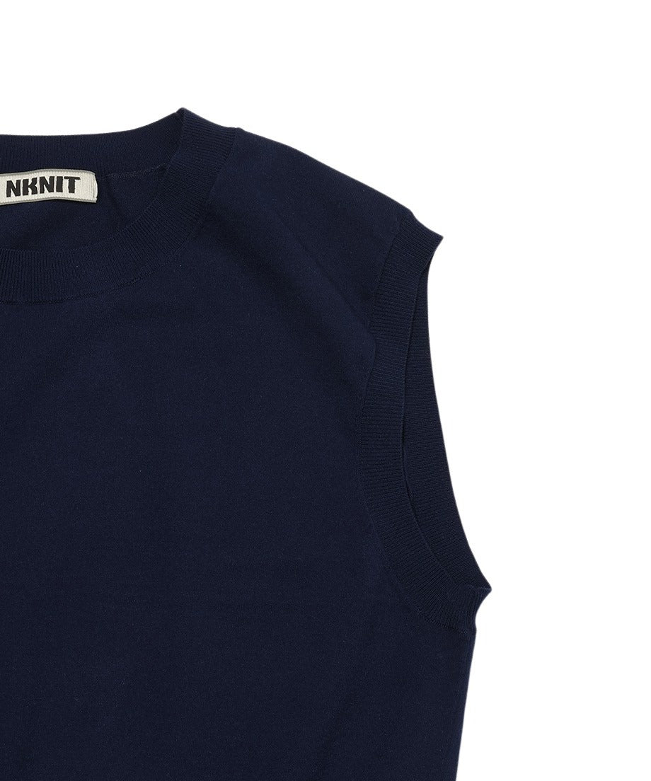 silk mix sleeveless KNIT_21