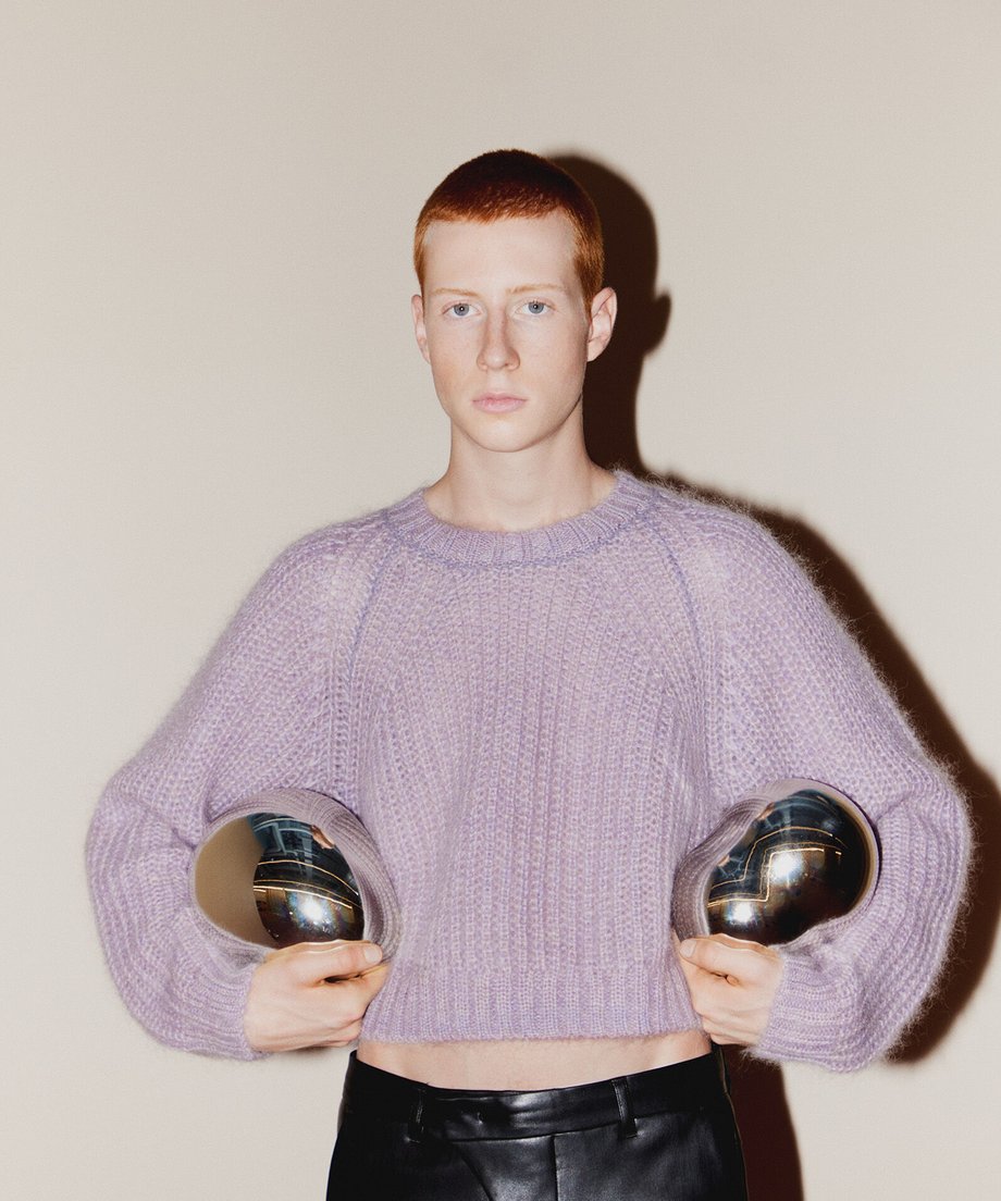 mix color mohair KNIT_1
