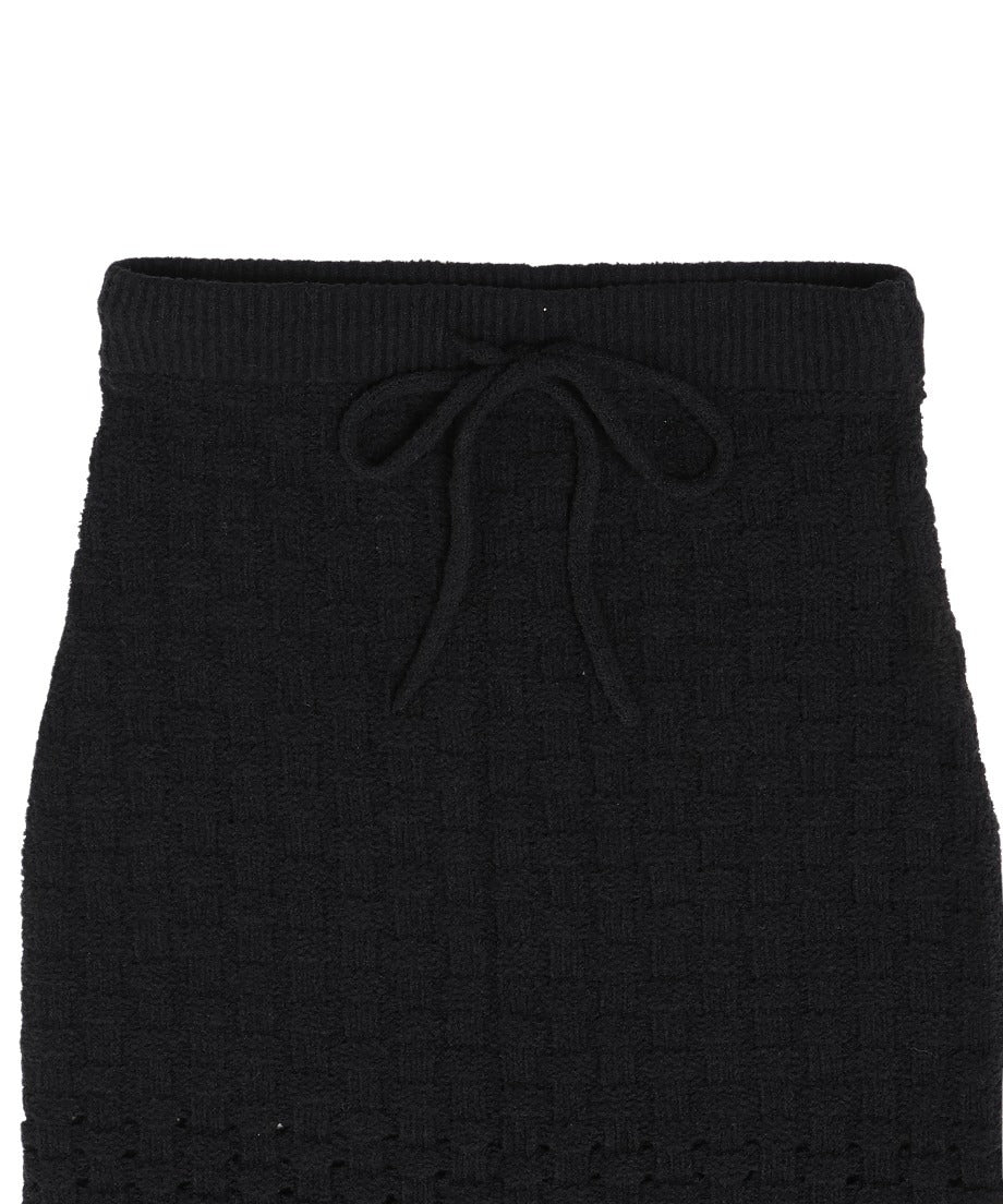 bouclé KNIT king skirt_6