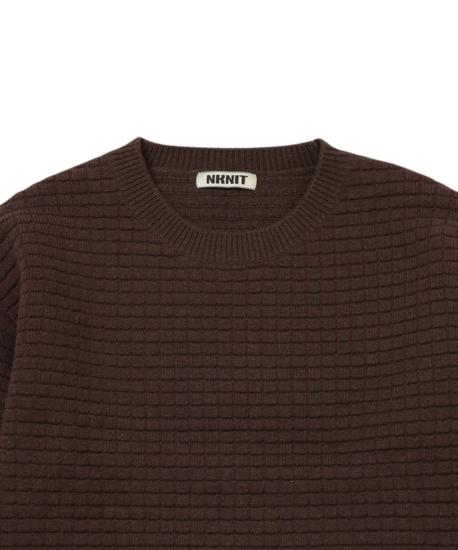 waffle KNIT pullover_10
