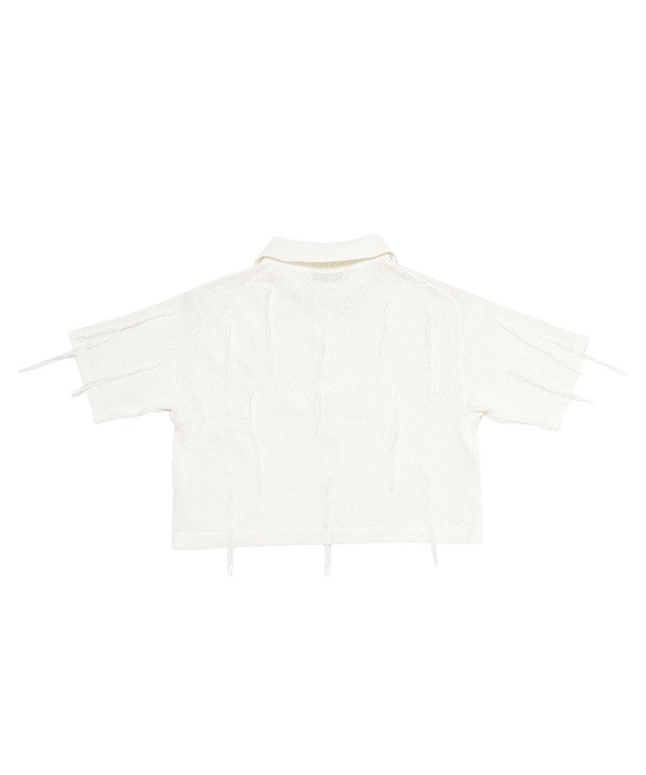 paper mix fringe KNIT shirts_10