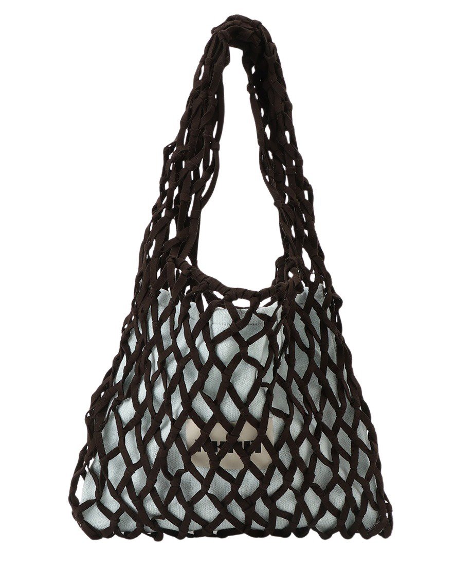 suede macrame bag 【large】_5