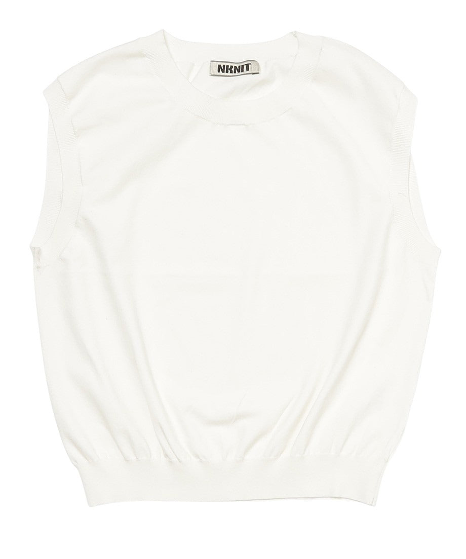 silk mix sleeveless KNIT_3
