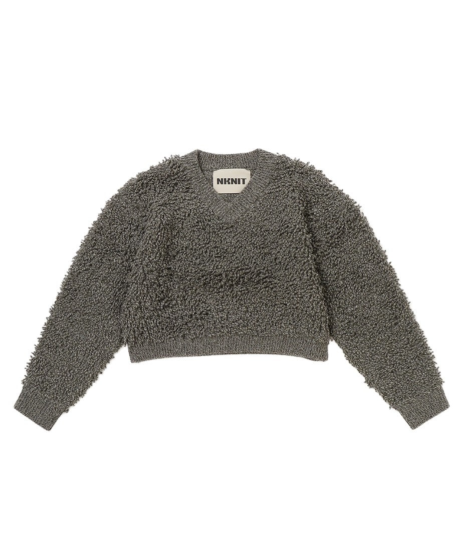 mop mix color v-neck KNIT_2
