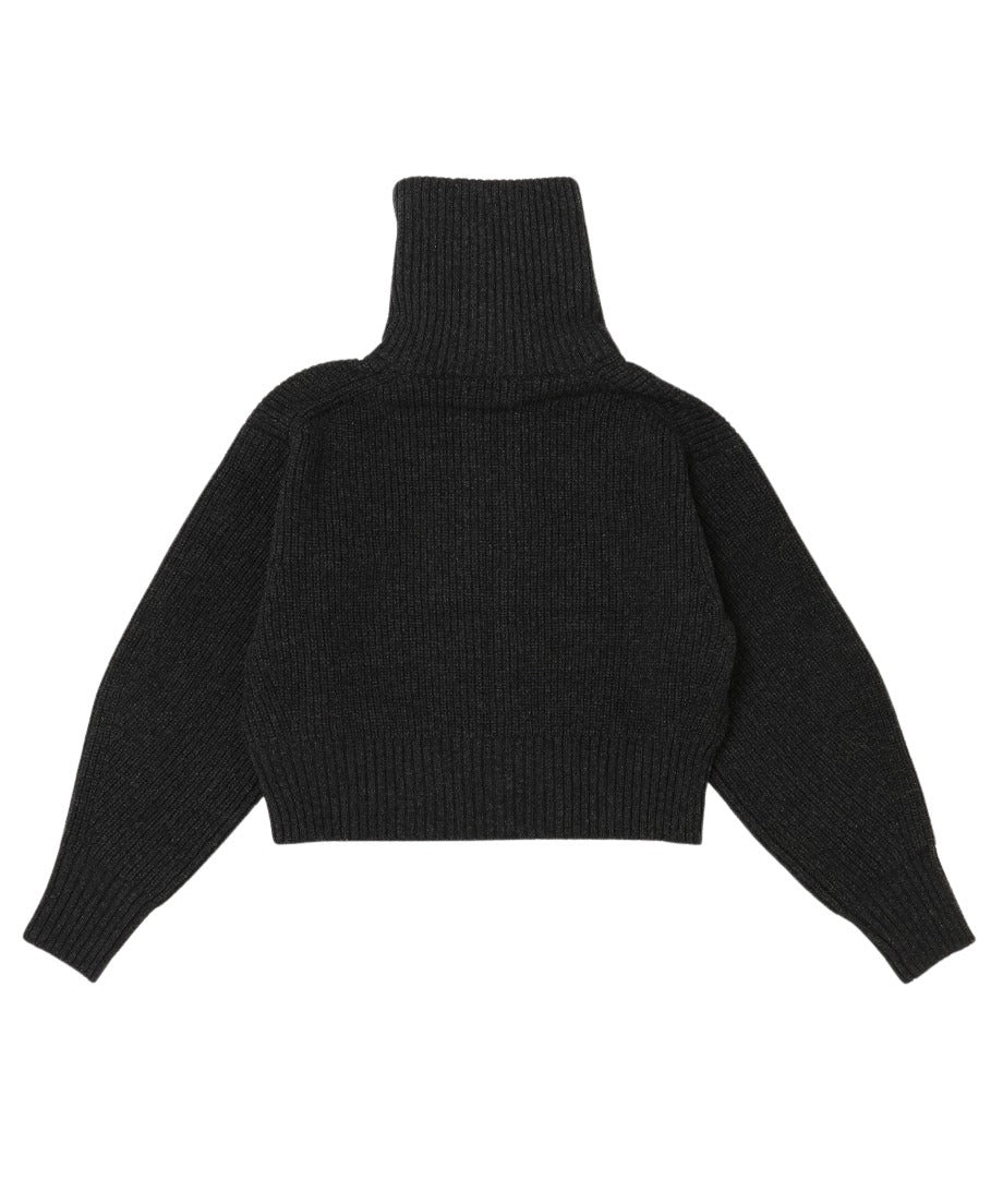 zipper double collar KNIT_12