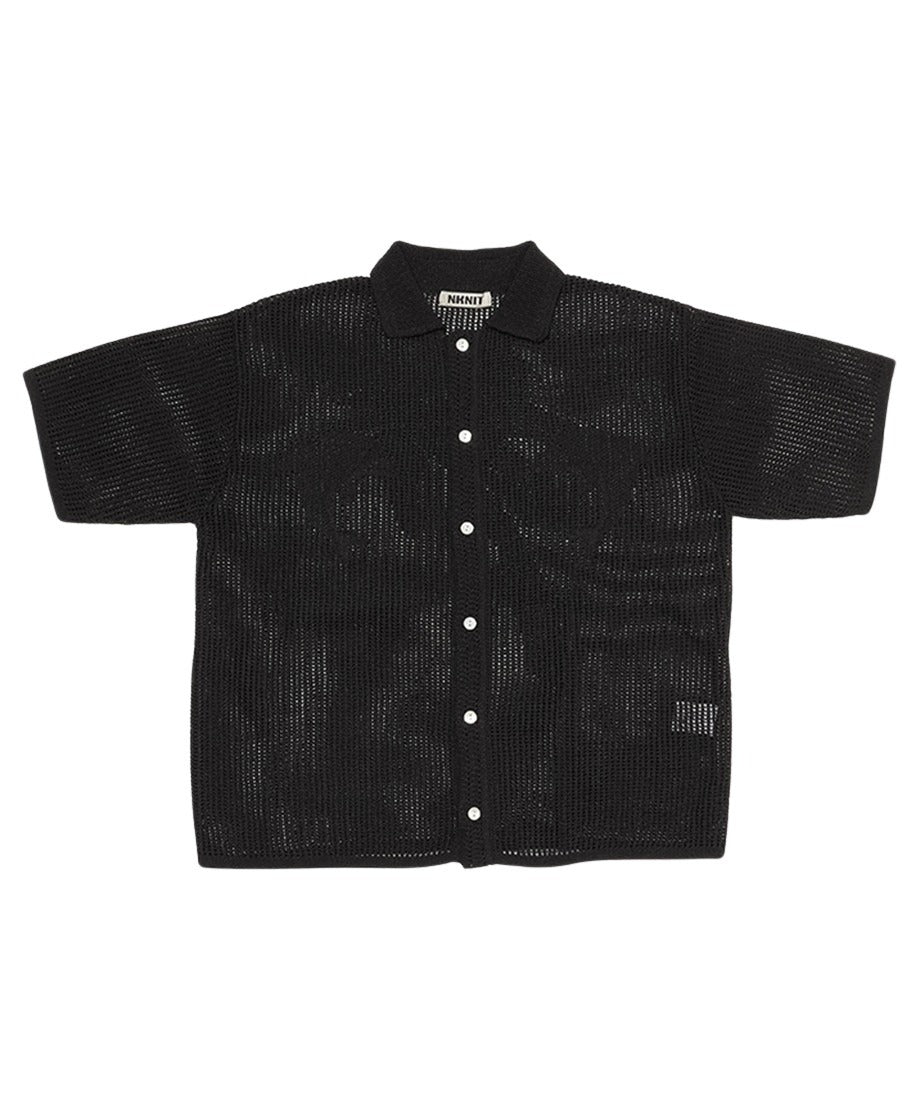 mesh dolphin KNIT shirt_4