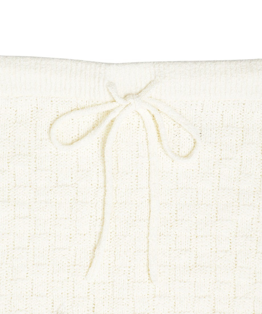 sequins bouclé KNIT long skirt_6