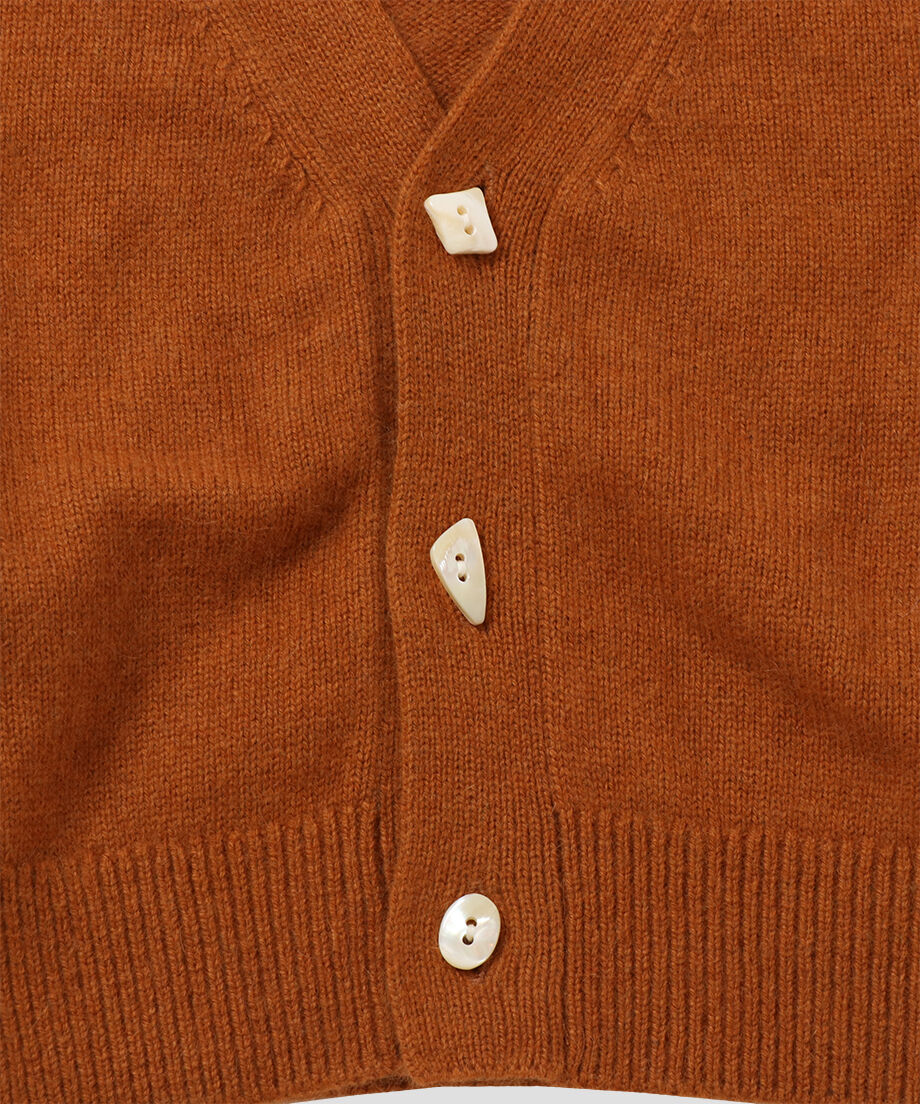 raccoon mix collar KNIT cardigan_10