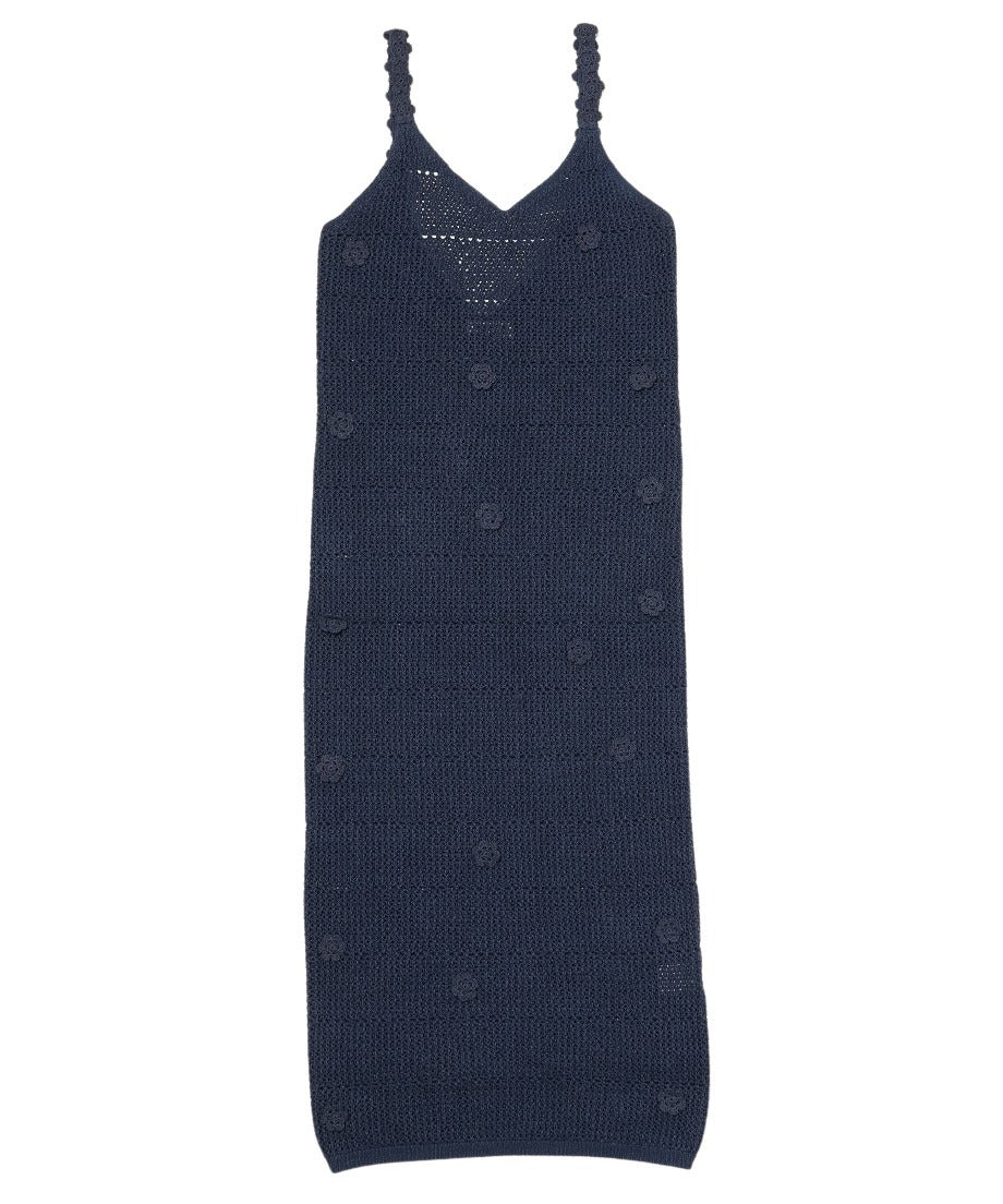 flower motif KNIT dress_17