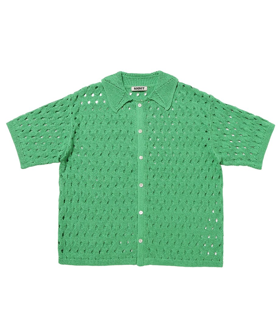 wave pattern KNIT shirt_9