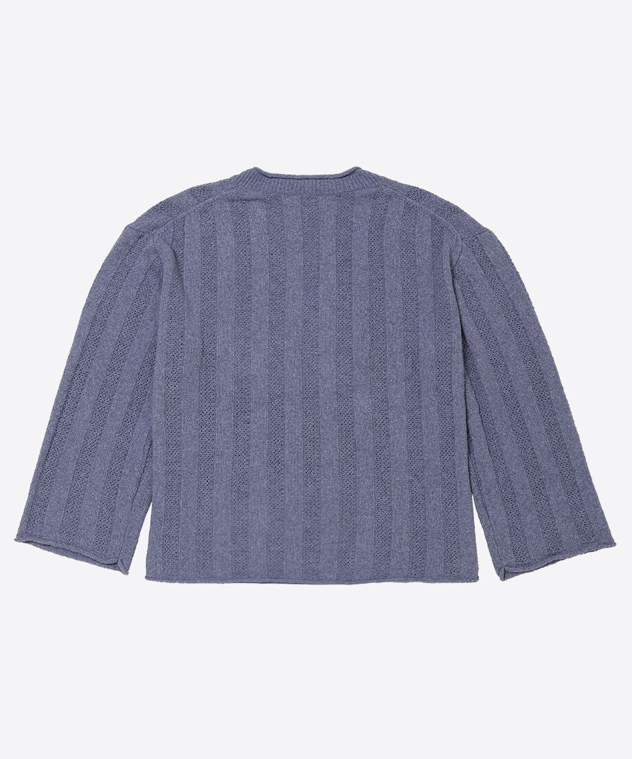 mesh rib v-neck knit_13