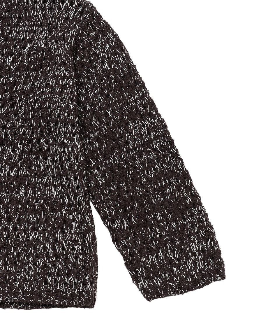 mix color lace up KNIT_13
