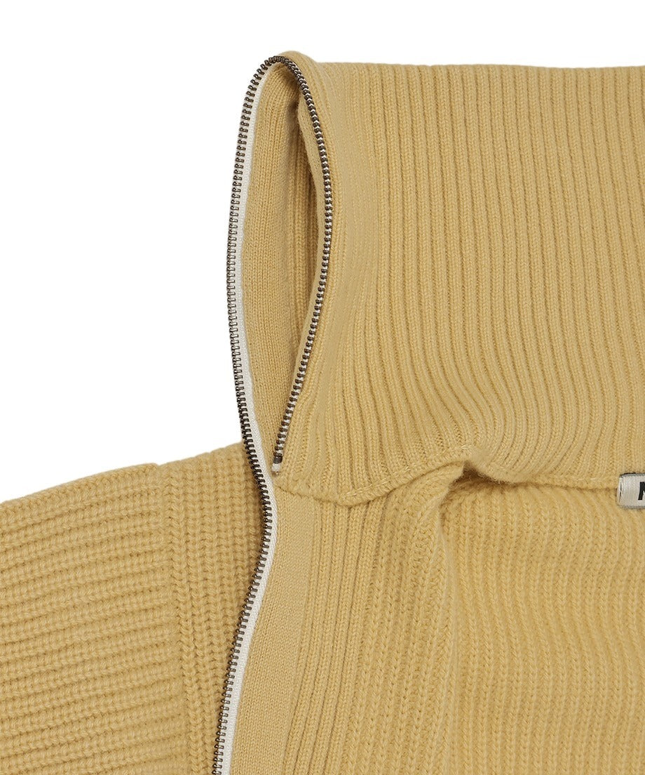 zipper double collar KNIT_17