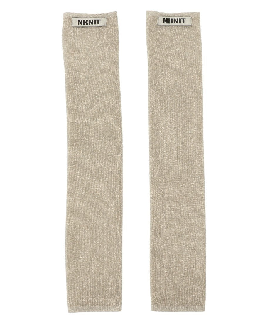 sheer metallic KNIT arm/leg cover_2