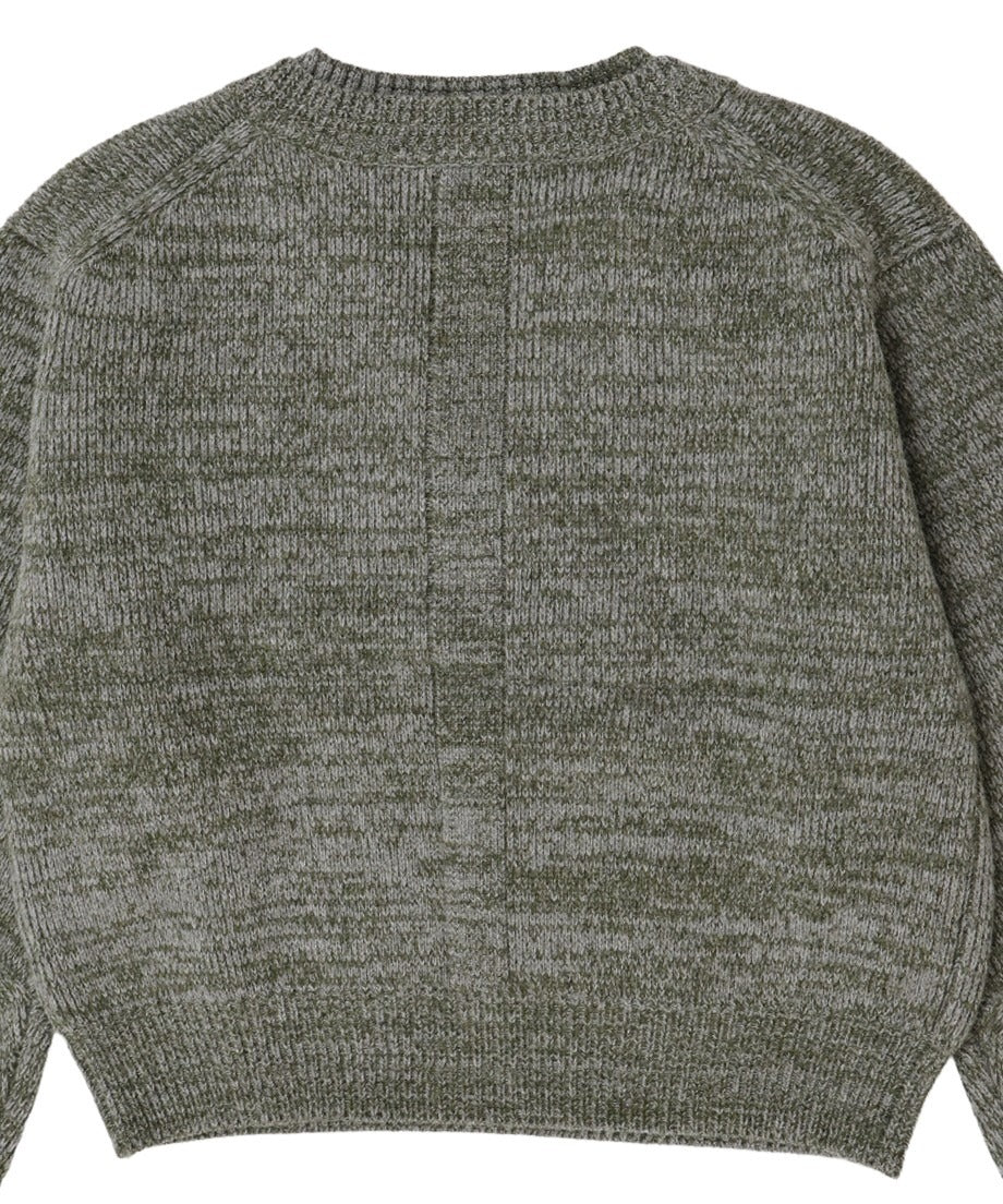 V-neck mix color KNIT_13