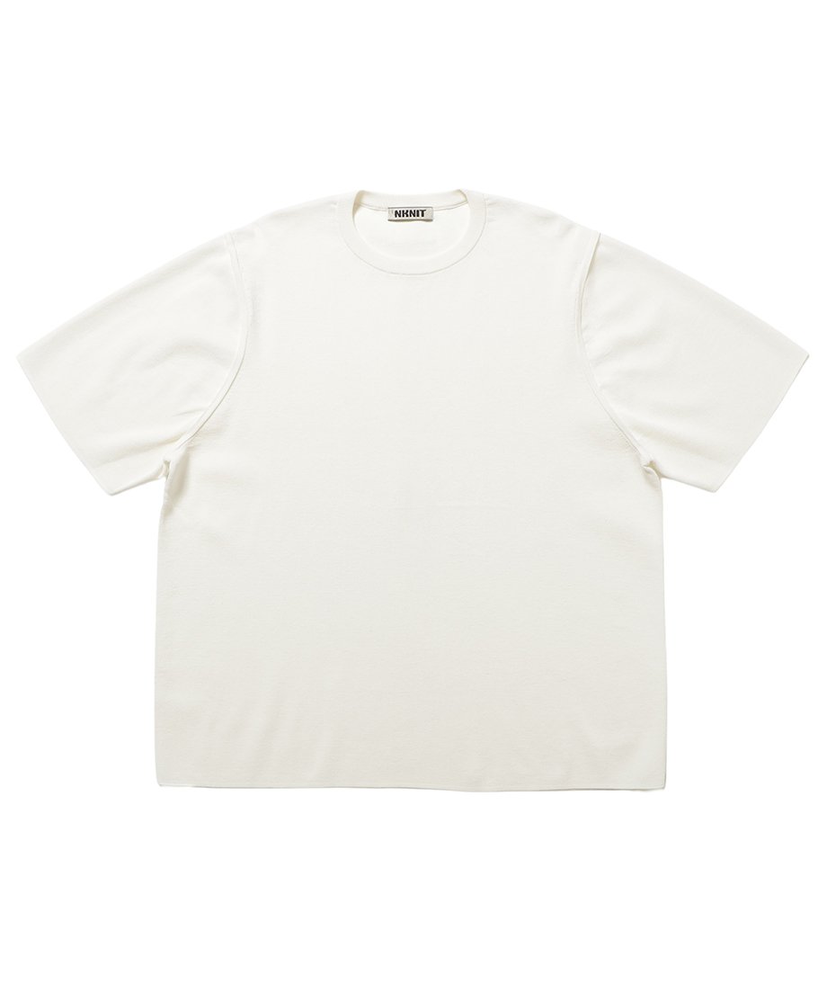 back slit KNIT T-shirt_4