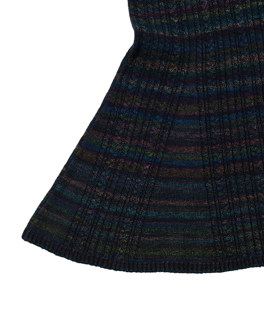 mix color tight long KNIT dress_6