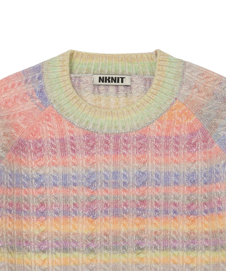 mix color cable KNIT_7