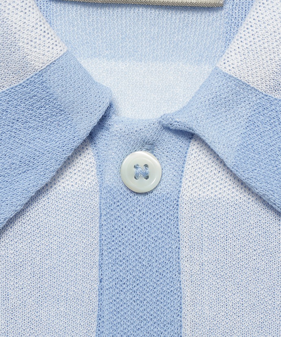 checker pattern KNIT shirt_10