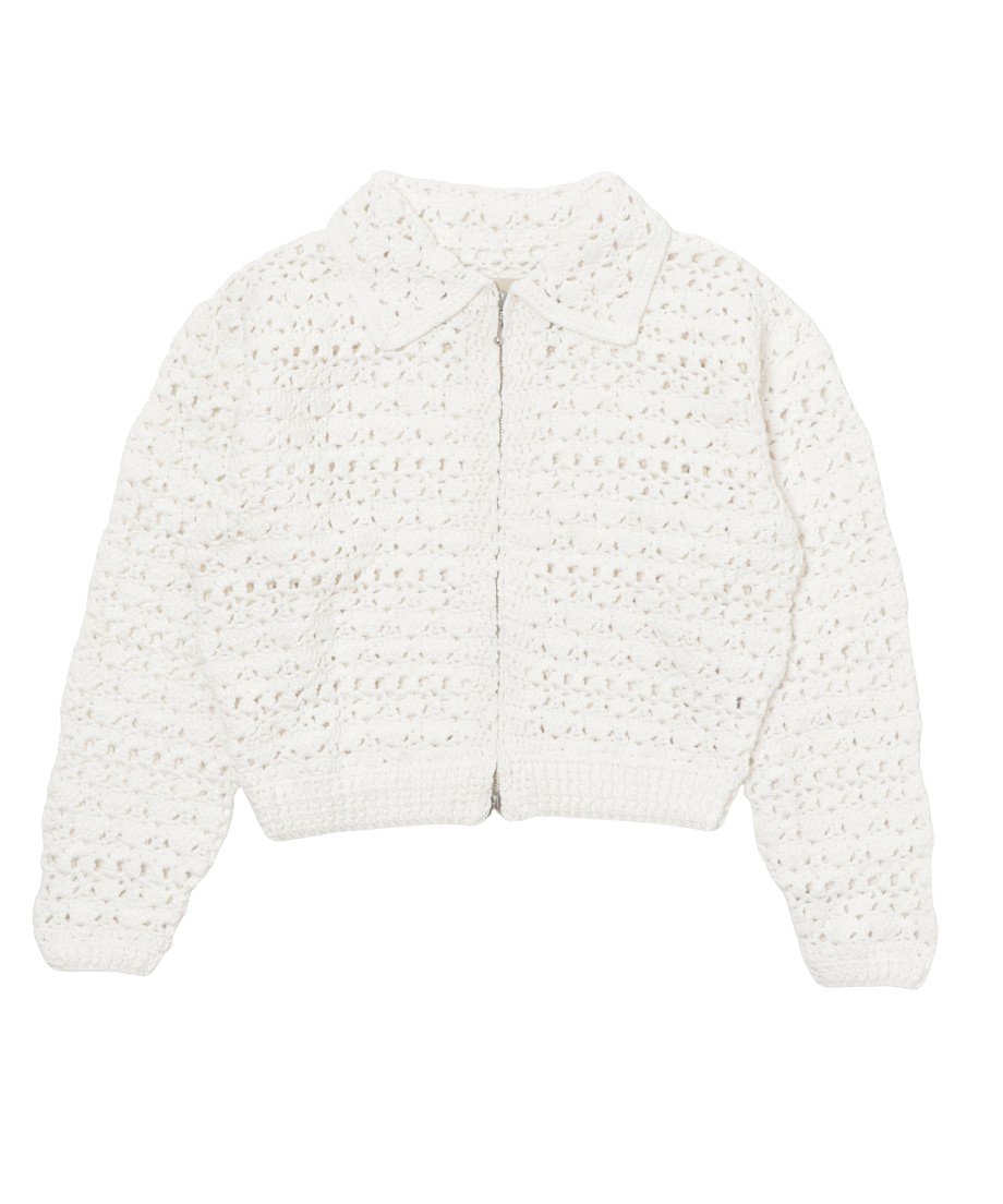 crochet KNIT zip cardigan_5