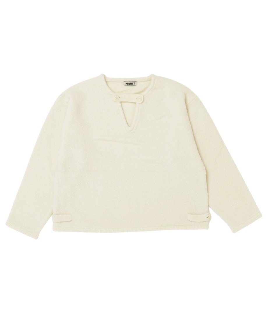V-neck bouclé KNIT_2